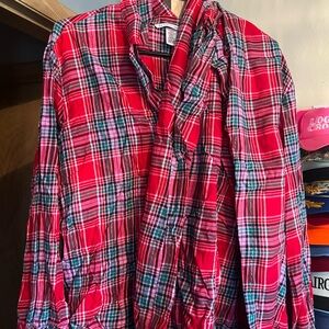 Victoria's Secret Red Plaid Matching Set